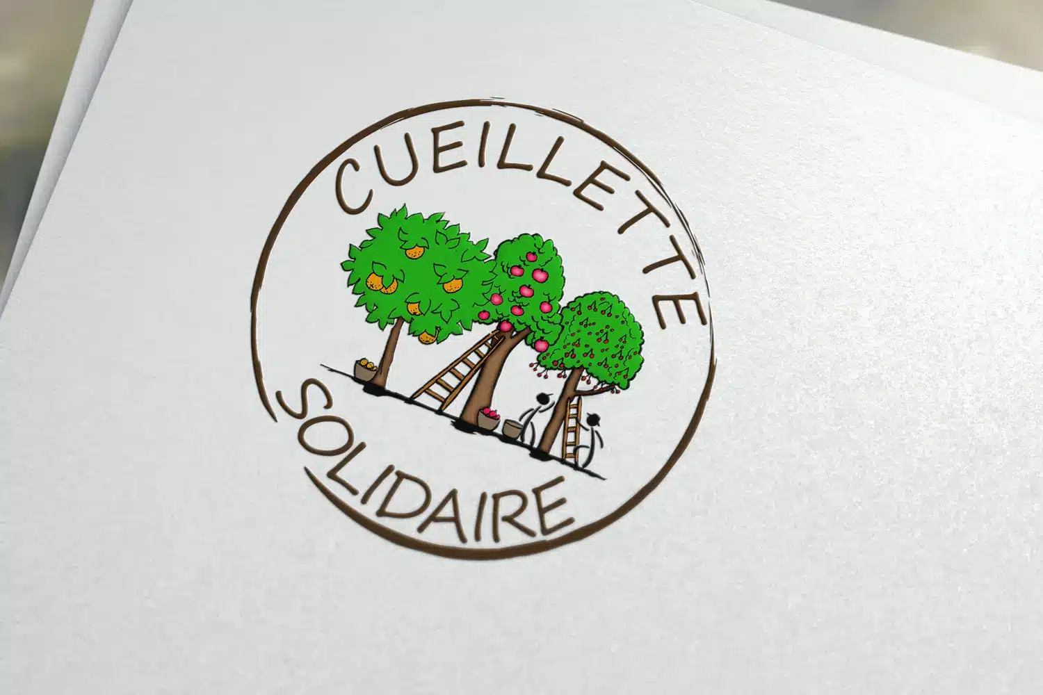 Communication et site internet 16 Création du logo Cueillette Solidaire, initiative solidaire à Grasse