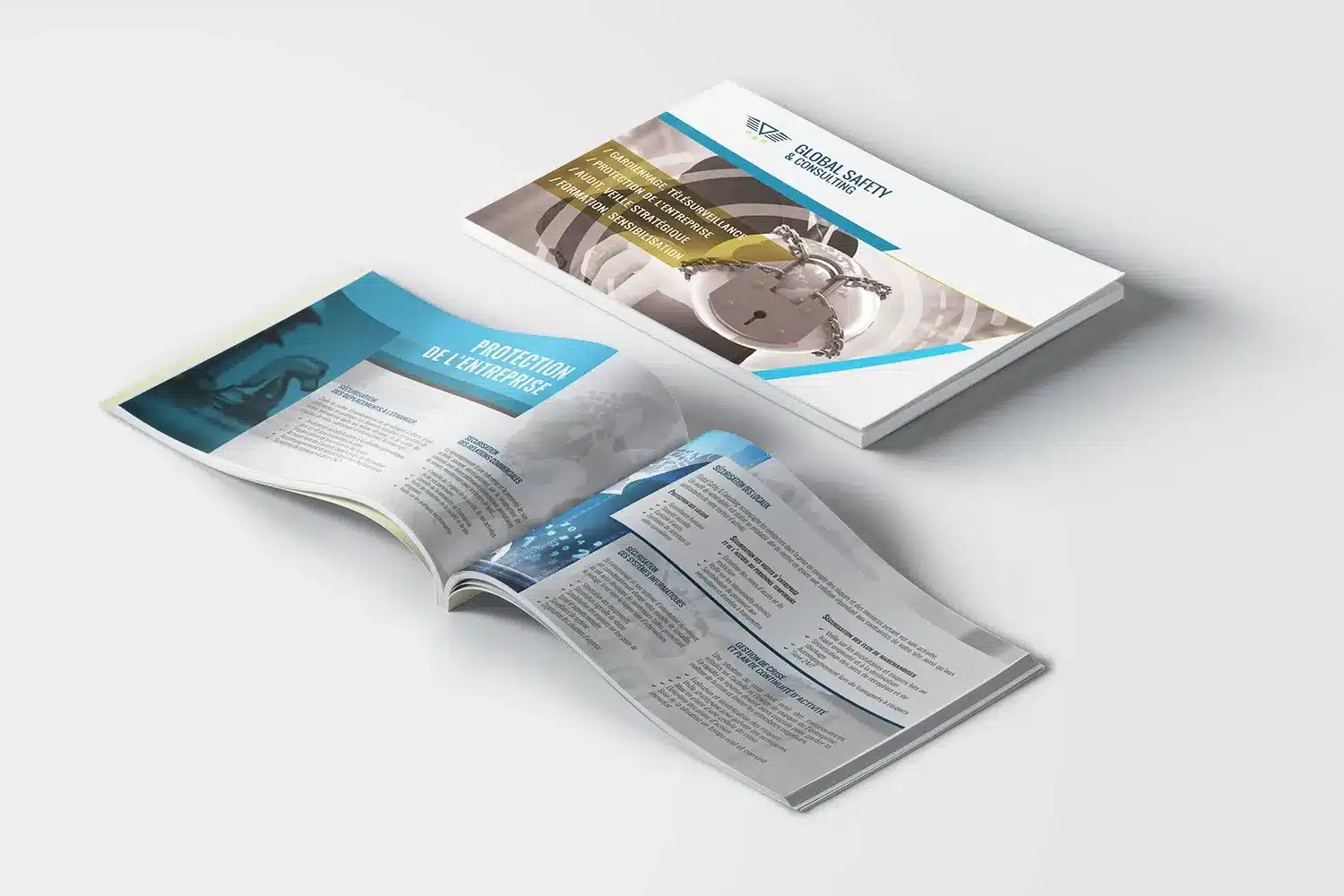 Communication et site internet 13 Création brochure commerciale Global Safety & Consulting