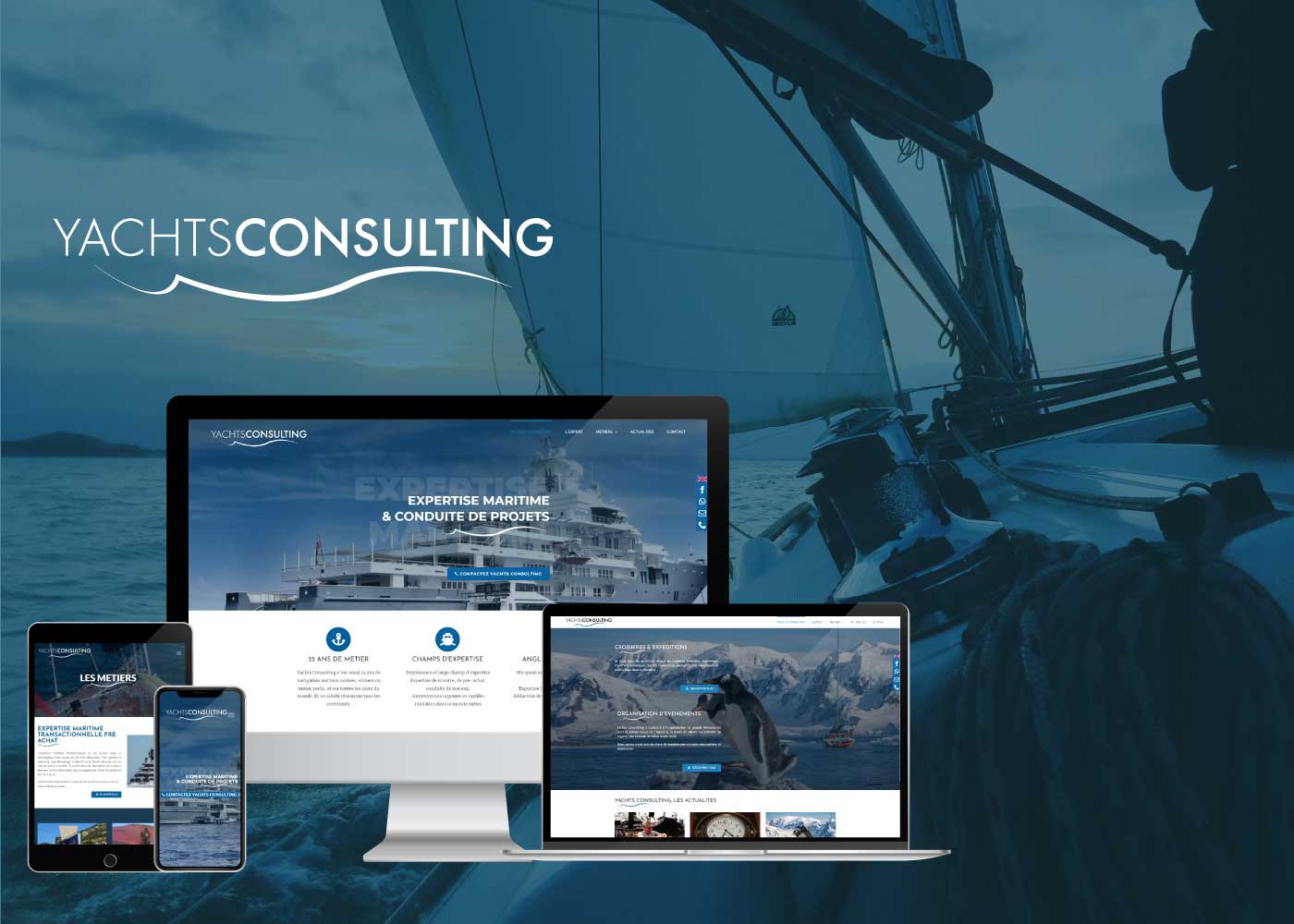 Communication et site internet 9 Yachts Consulting