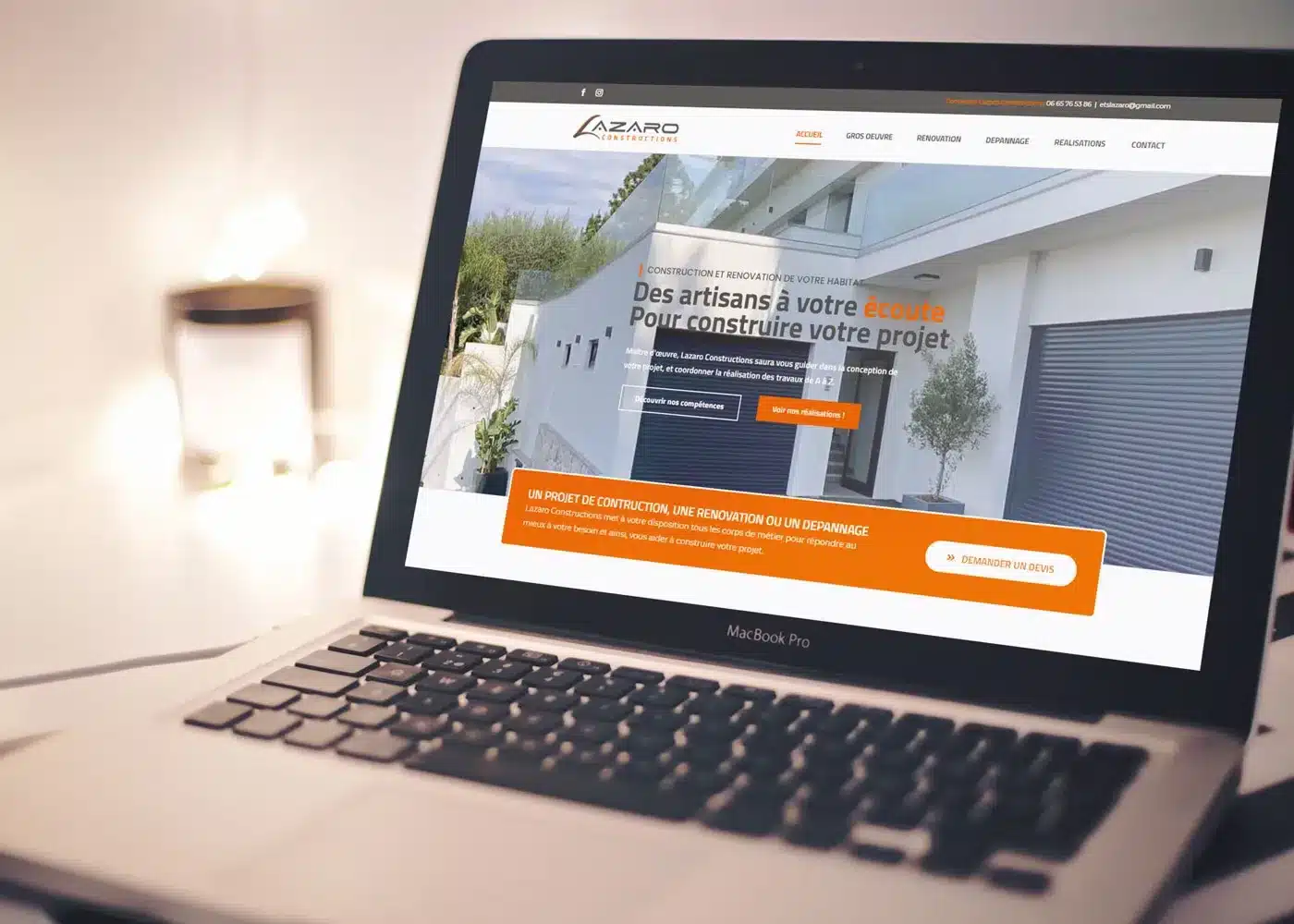 Communication et site internet 7 Lazaro Constructions